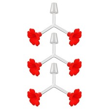 For DIY Bird Feeding Project 3 Pack of Floral Hummingbird Feeders with Stoppers