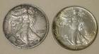 LOT OF 2 US Silver Eagle 1 oz Coins .999 Fine Silver 1998 1993