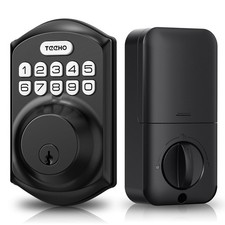 TEEHO TE001 Keyless Entry Door Lock with Keypad - Smart Deadbolt Matte Black