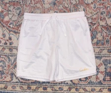Cadets Check Out Mesh Shorts In White SZ 12/14 (28-31” Waist) NWOT