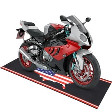 Drydiet Motorcycle Mat 78x31 Washable Non-Slip Oil-Absorbent Rubber Backing