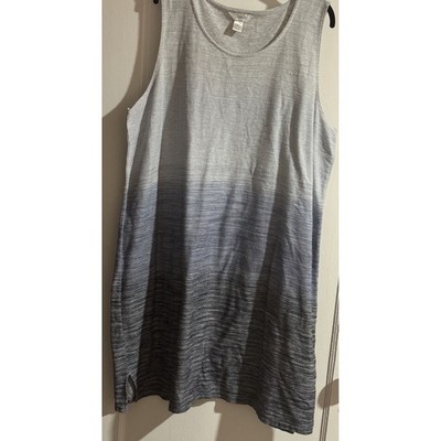 Christopher & Banks CJ Banks Women's Plus Ombre 100% Cotton Shift Dress Size 2X