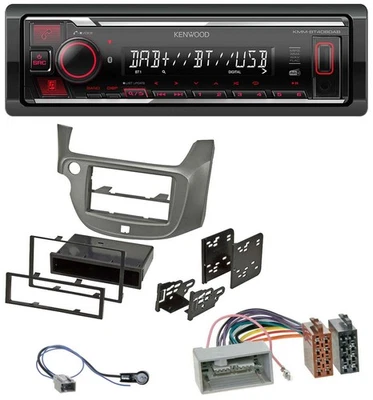 Kenwood MP3 Bluetooth USB DAB Autoradio für Honda Jazz (ab 2009) - silber - Bild 1 von 4