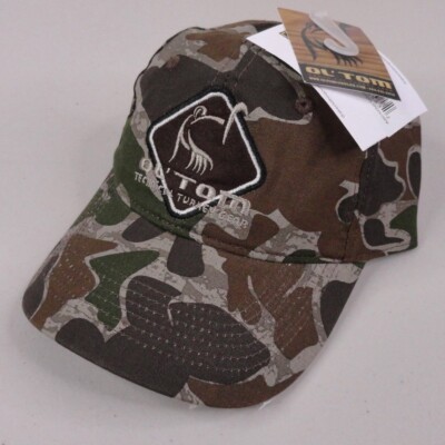 Drake Ol Tom Hat Cap Old School Camo Strapback Diamond Logo Turkey Hunting NWT