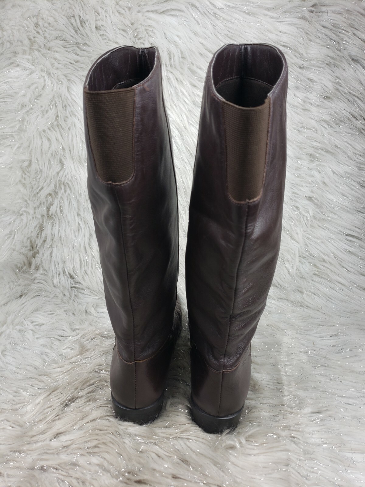 WORTHINGTON Brown Leather Casual Basic Boots Size… - image 4