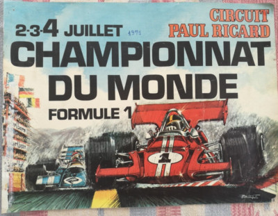 Affiche GP De France Formule 1 - Magny Cours 2001 - 40x60 Cm (mauvais état)