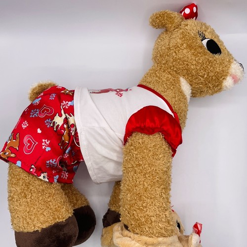 Build-A-Bear Rudolph Rentier mit roter Nase Clarice Freundin Plüsch 15 Zoll SPRECHEND - Bild 11 von 17