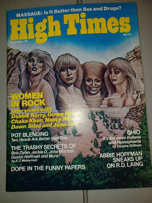 High Times Magazine #51 Nov 1979 Blondie Joan Jett Abbie Hoffman R.D. Laing