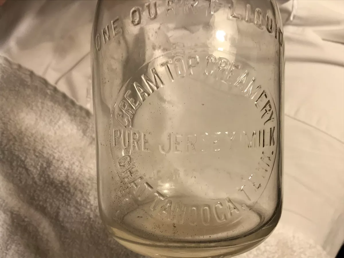 Cream Top Creamery Vintage Cream Top Milk Bottle Chattanooga