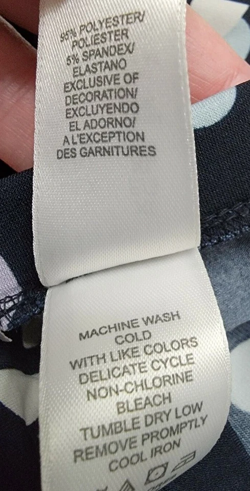 Emma James Liz Claiborne Womens Skirt Size XL X Large Multicolor Polka Dot - Image 3 of 4