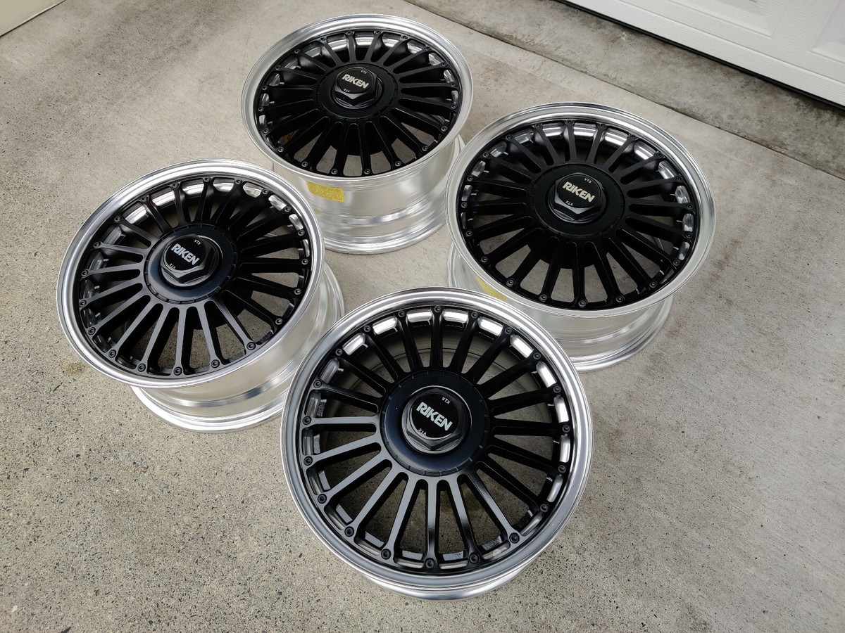 1988 Riken VTX 16x8 5x120 X4 Wheels | 79.5mm Hub Bore | Aluminum