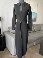 AUTH TORY BURCH DARCY DRESS WOOL, BLACK Sz XS NWT