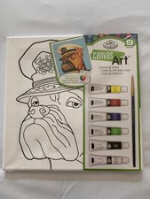 Royal  Langnickel RTN270 Canvas Art Paint Captain Dog 10" x 10"