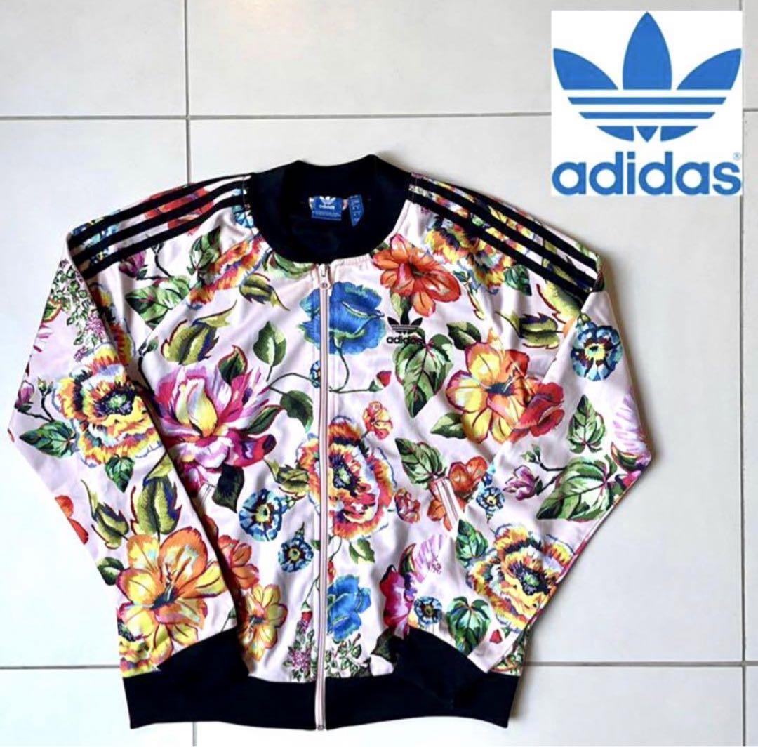 ORAF☆ikm【3L相当】adidas別注花柄トラックジャケットY2K Adidas Sold Out Originals Floral Track Jacket Men XL
