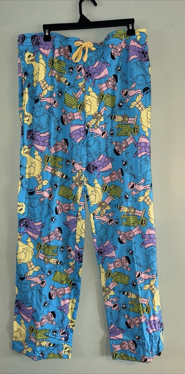 Sesame Street Mens Novelty Sleep Lounge Pants Size XL Big Bird Elmo NWOT