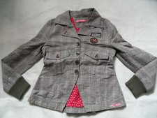 MUY MALO Beautiful Plaid Blazer Jacket Grey Size 164 Excellent St721