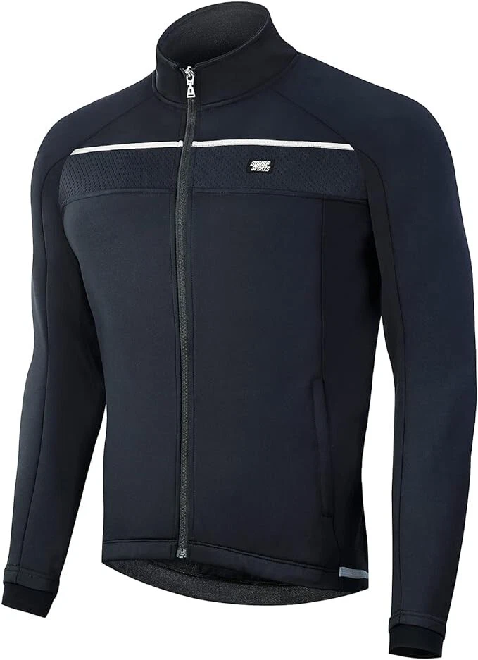 Souke Warm Cycling/ Running Jacket H2O Resistant Windbreaker Black Size Large