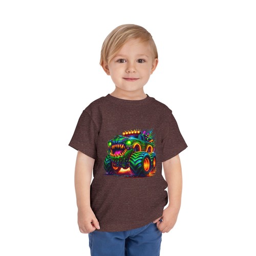 Monster Truck Toddler Tee, Fun Kids Shirt, Birthday Gift, Playtime Wear, Cool - Picture 64 of 65
