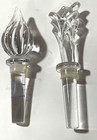 MIXED LOT OF 2 Imperial Estate European Crystal 24% Lead Bottle Stoppers