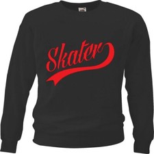 Sweatshirt SKATER SKATEBOARD SKATEBOARDFAHRER LONGBOARD SKATER FREESTYLE Schwarz