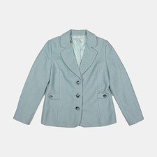 Via Veneto Jacket / Size 12 / Womens / Blue / Polyester