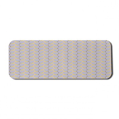 Ambesonne Calligraphy Rectangle Non-Slip Mousepad, 31'' x 12'' Gaming Size