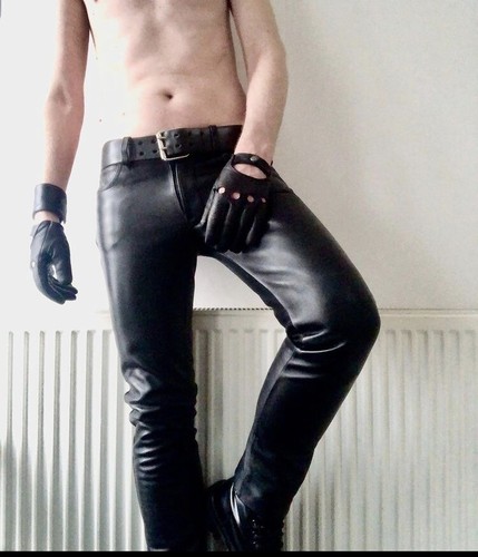 Levis 501 Style Pants Leather Jeans | eBay