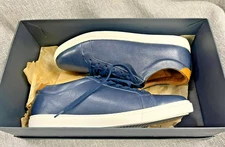 Allen Edmonds "COURTSIDE" Low-Top Leather Dress Sneakers  10 Blue NIB DS43