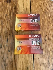 Lot of 2 TDK DVC 60 Mini DV Digital Video Cassette Tapes Superior Grade  Sealed