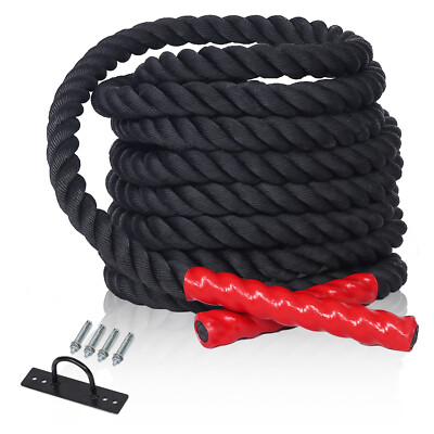 Schlachtseil Trainingsseil Sportseil Schlagseil 9m Battle Ropes Schwungseil