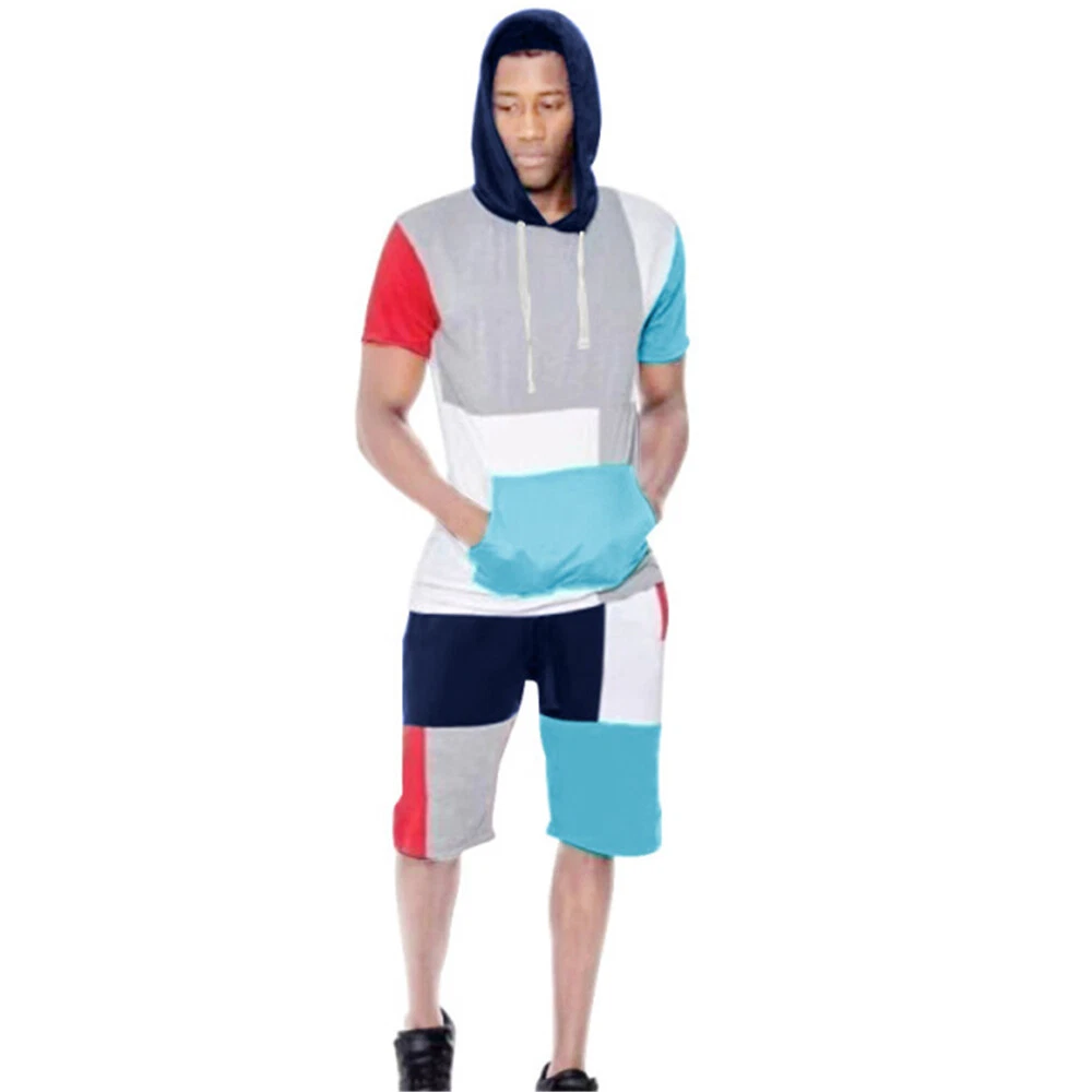 Hooded short tracksuit hot sale