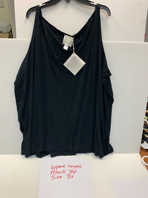 Wynne Layers Woman Black Slip Size 3X   NWT - #1