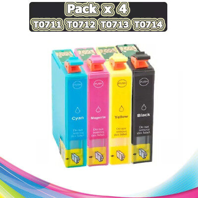 4 TINTAS T0711 T0715 COMPATIBLE NONOEM PARA IMPRESORAS EPSON STYLUS SX100  SX105 | eBay