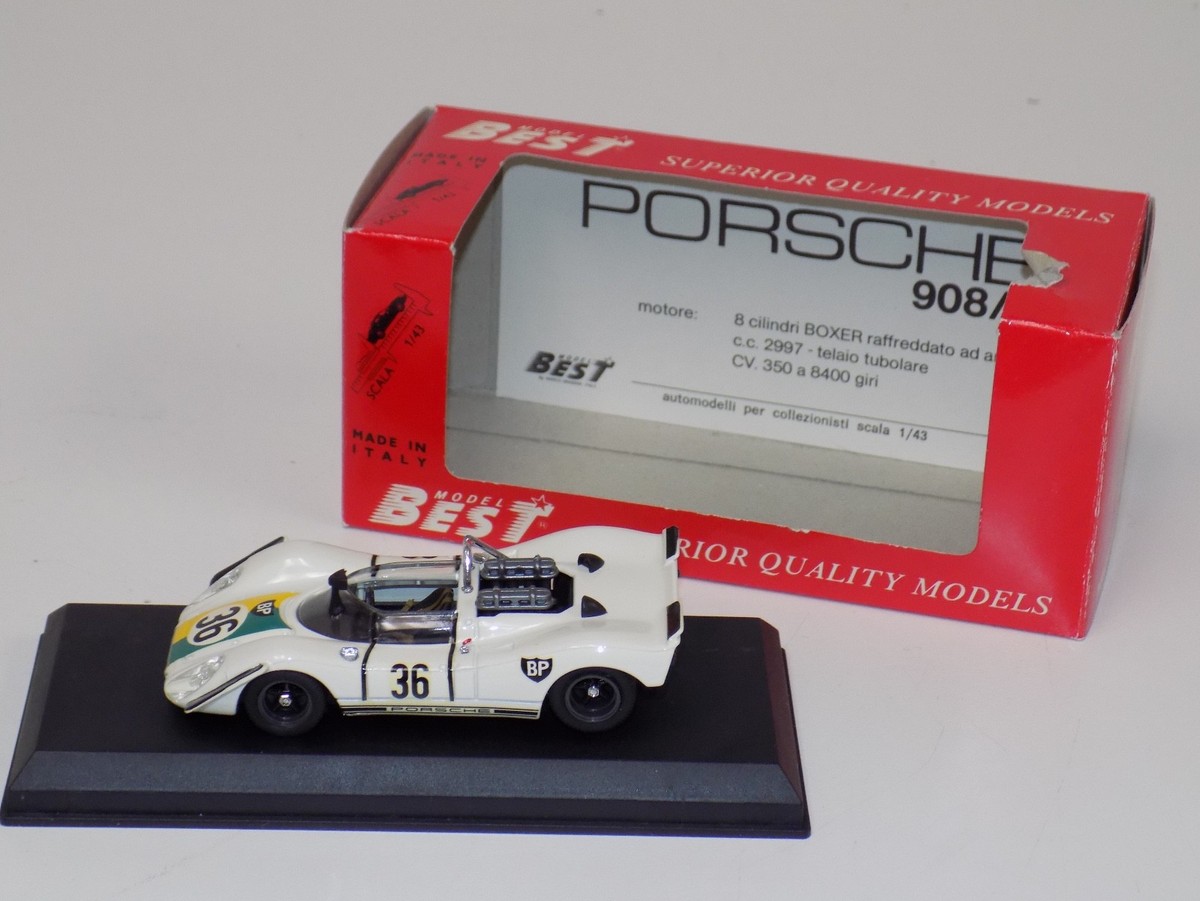 1/43 Best Model Porsche 908/2 Car #55 from 1970 Zelyweg #9066 | eBay