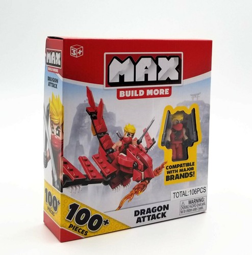 MAX Build More Dragon Attack 106 Piece Construction Play Set by ZURU - Picture 6 of 10