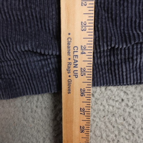 LL Bean Shirt Womens Medium Blue Corduroy Long Sleeve Button Up Oversized - Picture 11 of 12