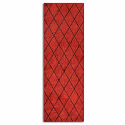 Läufer Teppich Teppichläufer Wohnzimmer Feinschlingen Vintage Orient Cosenza Rot - Bild 1 von 4
