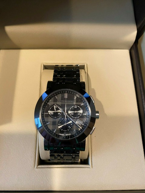 burberry ceramic watch black