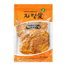 Jayone Korean Roasted Spicy Seasoned Monkish Dried Fish Jerky 천혜식품 매운맛 아구살 160g