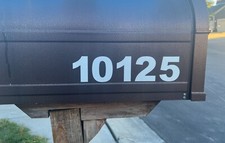 Mailbox Custom Numbers Vinyl Decal Sticker SET Home Address Reflective Option
