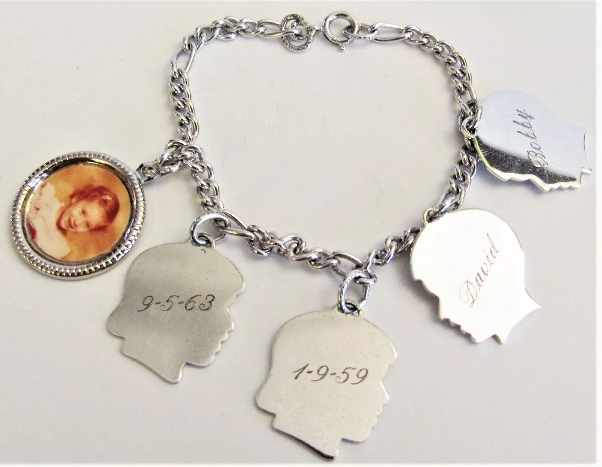 Child silhouette charm best sale bracelet