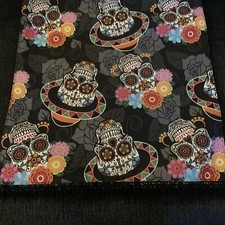 Day Of The Dead Halloween Decorative Skulls Table Runner 16  x80  