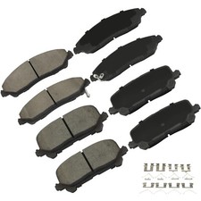 cciyu D1723 & D1724 Kit pastiglie freno a disco in ceramica anteriori e posteriori per Acura MDX 20...