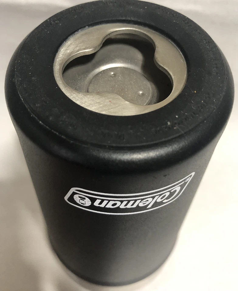 Vaso de cerveza Coleman 20 oz negro aislado taza de acero inoxidable camping muy bonito Foto 4 de 4