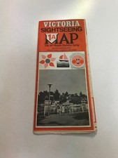 Vtg 1974 Victoria British Columbia Canada sightseeing map & visitor newspaper