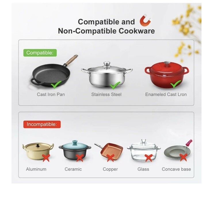 Bonsenkitchen Portable Induction Cooktop Countertop Burner 1800W