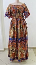 Registyle African Ankara Wax Print Long Dresses Multi-coloured Free Size  SALE!!