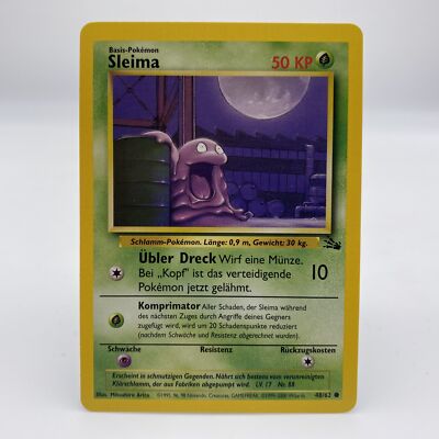Pokémon Sleima 48/62 DE Common Fossil 1999