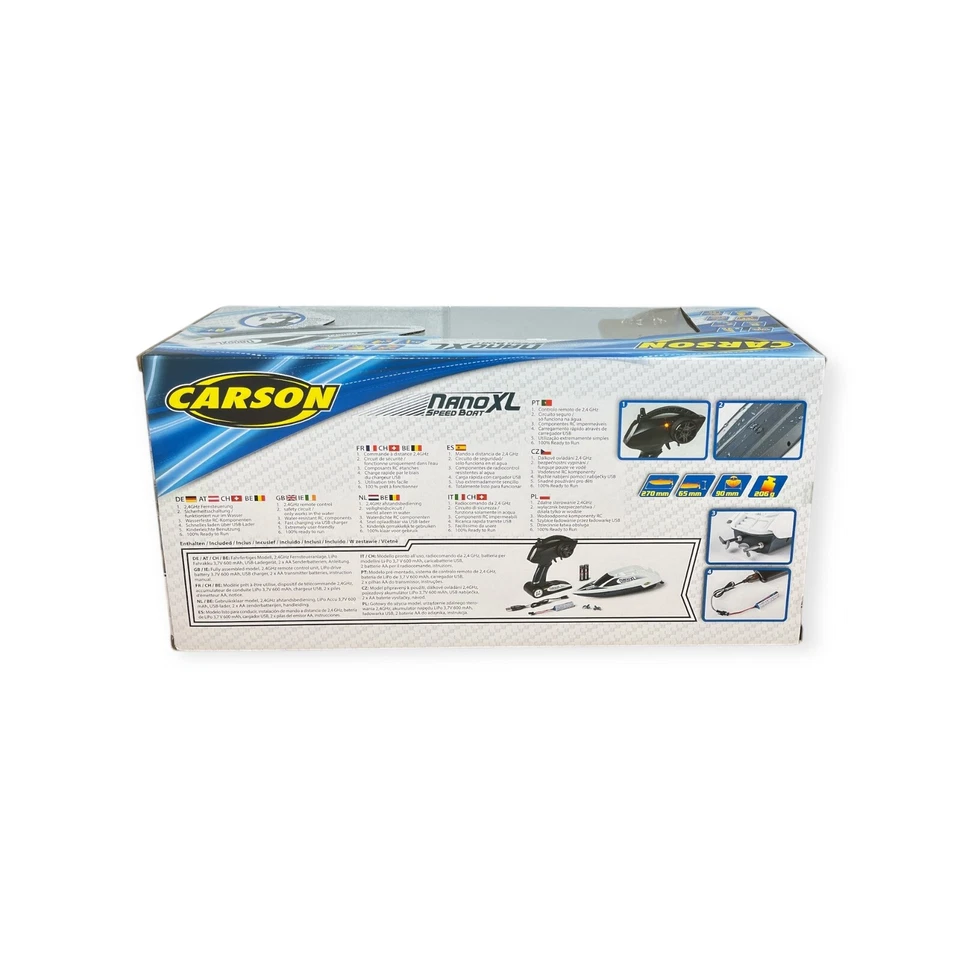 Carson Speed Boat Nano XL RC Motorboot 100% RtR 270mm - Bild 2 von 2
