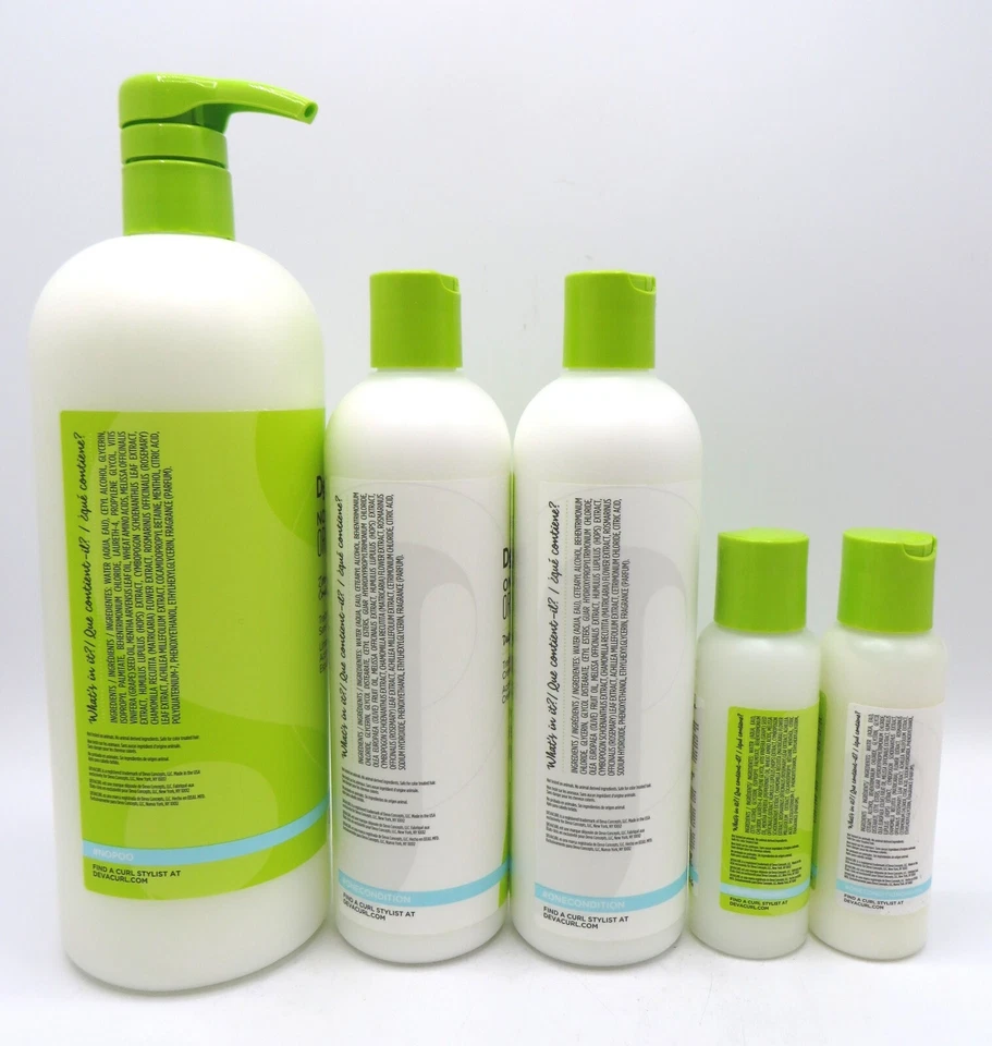 DEVACURL NO POO CLEANSER/ ONE CONDITION ORIGINAL CONDITIONER 12 OZ ( 5 Bottles) - Image 2 of 2